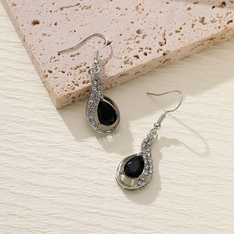 Wholesale Colorful Zirconia Personalized Colorful Rhinestone Tassel Long Earrings